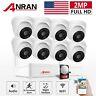 ANRAN 1080P Wireless Security Camera System 8CH WIFI NVR With Hard Drive 1/2TB
