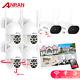 ANRAN 1296P 2K Wireless Security Camera System 8CH 10 Monitor CCTV PTZ Dome Cam
