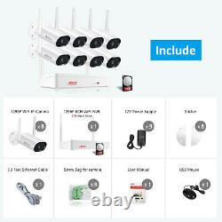 ANRAN 3MP Home Wireless Security Camera System Outdoor 2TB HDD 5MP NVR Audio Kit