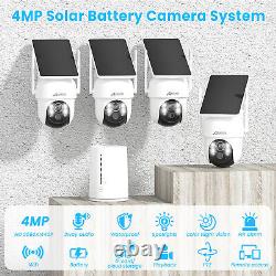 ANRAN 4x Cams Solar Wireless Security Camera Kit Outdoor Dual Cam 360° Guardian