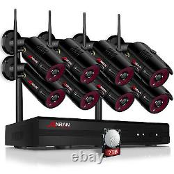 ANRAN 5MP HD Wireless Security System Set Outdoor 8CH NVR Smart IP Camera CCTV