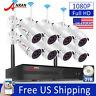 ANRAN 8CH Security Camera System Wireless HD 1080P WIFI NVR Outdoor Home IR 2TB