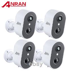ANRAN Battery Powered Security Camera Wireless Outdoor Indoor WiFi CCTV Cam IP65