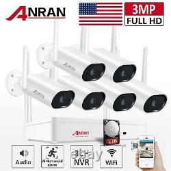 ANRAN HD 3MP Wireless Security WIFI IP Camera System 8CH Outdoor 5MP NVR 1TB HDD