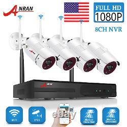 ANRAN Home Outdoor Wireless Security Camera System 2.0MP 8CH NVR WIFI 1080P CCTV