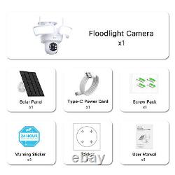 ANRAN Security 2K FHD Outdoor Surveillance Camera Floodlight Cam Smart Lighting