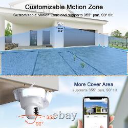 ANRAN Security 2K FHD Outdoor Surveillance Camera Floodlight Cam Smart Lighting