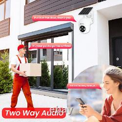 ANRAN Security Camera System Solar Battery Wifi CCTV Wireless Outdoor 2Way Audio