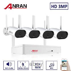 ANRAN Security Camera System Wireless Outdoor Audio CCTV 8CH NVR HD 2K Home 1TB