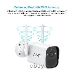 ANRAN Wifi Security Camera Battery Cam 8CH NVR System Rechargeable With 1TB HDD
