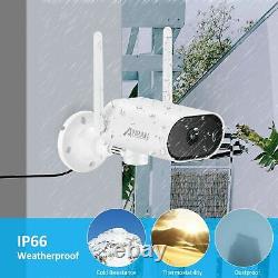 ANRAN Wireless HD 3MP WIFI CCTV Security Camera System Set PTZ+64GB IP Cam Audio