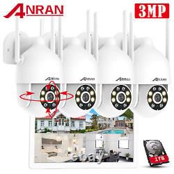 ANRAN Wireless Security Camera System 1296P/2K WiFi IP Cam 10 LCD Monitor 1TB