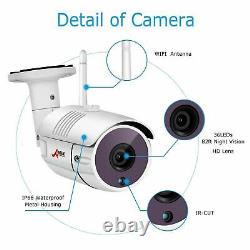 ANRAN Wireless Security WIFI Camera System 1080P 8CH 1TB Hard Drive CCTV HD 2MP