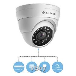Amcrest 4MP IP Camera POE Security UltraHD Outdoor IP Cam Dome 2PACK-IP4M-1055EW