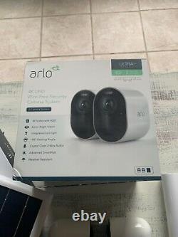Arlo Ultra 2 Camera Indoor/Outdoor Wire Free 4K Security Cams With Solar Panels