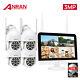 Audio Security Camera System Outdoor Wireless WIFI Audio 3MP 8CH 12''Monitor 1TB