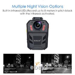 BOBLOV Body Camera Security Cam with Audio Night Vision Camcorder Remote Control