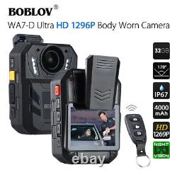 BOBLOV Body Camera Security Cam with Audio Night Vision Camcorder Remote Control