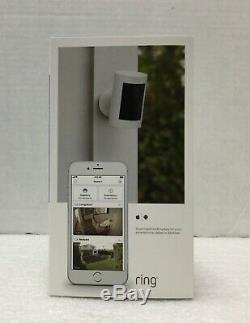 BRAND NEW Ring Stick Up Cam Indoor/Outdoor Security Camera White Battery