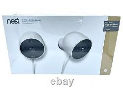 BRAND NEW SEALED Google NC2400ES Nest Cam Outdoor Security Camera 2 Pack