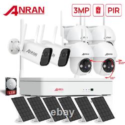 Battery Camera Solar Panel WIFI 3MP PTZ Outdoor Security Camera Wireless System