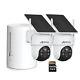 Battery Solar Wireless Security Camera System Home 2K Wifi PTZ CCTV Outdoor Cams