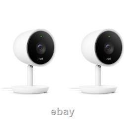 Brand New Nest Cam IQ Indoor Full HD Wi-Fi Home Security Camera 2-Pack White