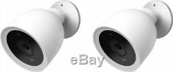 Brand New Nest Cam IQ Outdoor 1080P Wireless WiFi Security Camera 2-Pack White