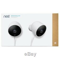 Brand New Nest Cam Outdoor 1080p Wi-Fi Network Surveillance Cameras 2-Pack White
