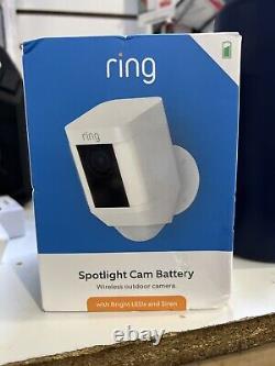 Brand New Ring Spotlight Cam Battery-Powered Security Camera White