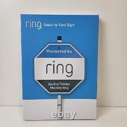 Brand New Ring Spotlight Cam Battery Powered Security Camera (White) & Yard Sign