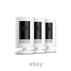 Brand New Ring Stick Up Cam Battery Wireless 3-Pack Indoor Outdoor 1080p White