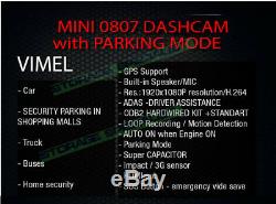 Dash camera 0807 CPL Car GPS Security Parking Super Capacitor Backup In Dash Cam