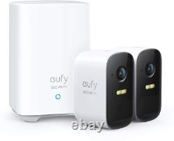 EufyCam 2C 2-Cam Kit, Security Camera Outdoor, Wireless Home Security System w