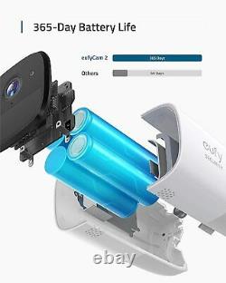Eufy 1080P Wireless Security Camera System eufyCam 2 Outdoor 3-Cam Kit with Alexa