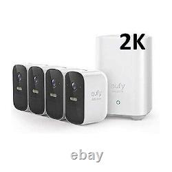 Eufy Cam 2c Pro 2K Security Kit 4 Pack 4x2K Eufy Camera Units + 1xAI Homebase2