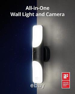 Eufy S100 Wired Wall Light Camera 2K Floodlight Security Cam Motion Activated
