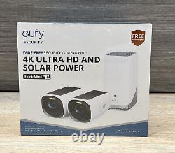 Eufy S330 eufyCam 3 2-Cam Kit 4K Security Camera Outdoor Wireless With Solar Panel