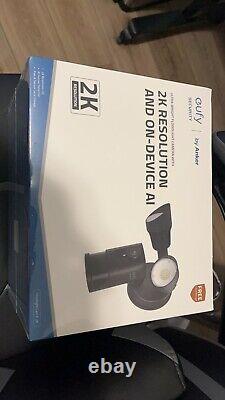 Eufy Security 2K Floodlight Cam Outdoor AI Surveillance Camera T8422S Black