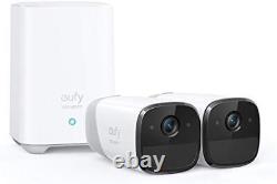 Eufy Security eufyCam 2 Wireless Security Camera System 2 Cam Kit T88411D1 White