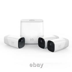 Eufy Wire-Free HD 1080p Security Cam with Home Base Kit (365 Days, 3 cameras) T8