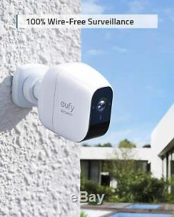 Eufy Wireless 1080P FHD 3-Cam IP65 Home Security System Night Vision 3 Camera