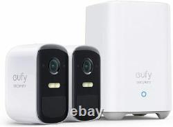 Eufy eufyCam 2C Pro 2-Cam Kit Wireless Home Security System 2K Resolution T8861
