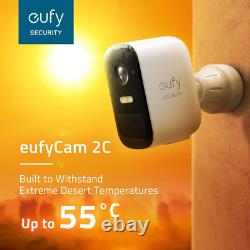 Eufy eufyCam 2C Wireless Home Security Cameras, 180 Days Battery, 1080p 2 cam kit