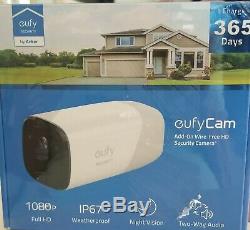 Eufy eufyCam Add-On Security Camera Indoor/Outdoor 1080p Wire-Free NEW T8111 Cam