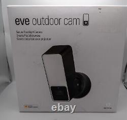 Eve Outdoor Cam Secure Floodlight Camera Black Open Box UNUSED