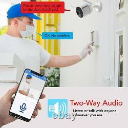 EverGrow Wireless Security Camera System with 7 Touchscreen Monitor and 2pcs