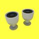 For Parts Nest Cam IQ Outdoor Smart Wi-Fi Security Camera A0055 (White) Lot of 2