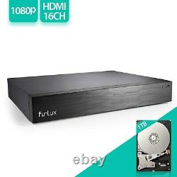 Funlux 8CH NVR sPoE Outdoor Indoor Security 8Cam 1TB Hard Drive Renewed