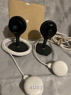 Google Nest A0005 Cam Indoor Security Camera Black 2 PACK